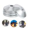 KICHOUSE Speaker Base Pad Set 4pcs Shockproof Isolation Pads Silver Chrome Steel for Speaker Protection view 3