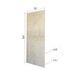 K Series 72in x 84in (36in x 84in x 2 Panels) Unfinished Solid Wood Sliding Barn Door with Hardware Track - Assembly Needed view 3