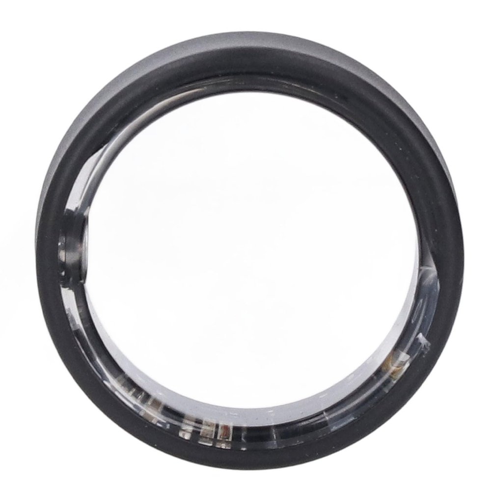 FOSA Wearable Smart Ring, Video Scrolling Alloy Smart Fitness Ring Comfort Fit for Outdoor Activity (12#)