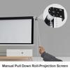 HVENNUXXG Manual Pull Up Projector Screen Roll-Down Movie Screen 40" 50" 60" 72" Projection Screen Portable Wrinkle-Free, for Movie Home Theater Cinema Office Video(40 Inch 4:3) view 3