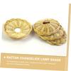 KICHOUSE 1piece Chandelier Lamp Shade Vintage Rattan Woven Light Cover for Home and Restaurant Rustic Handcrafted Decor Softens Light Easy Installation Warm Atmosphere for Living Spaces view 2