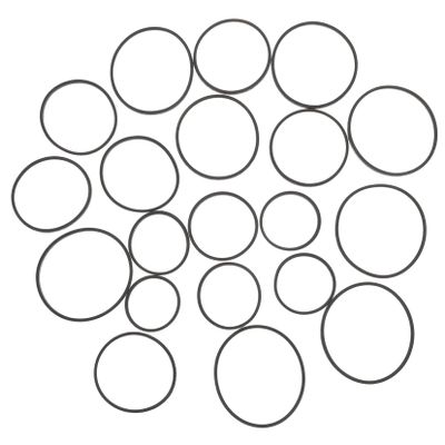 KICHOUSE 20pcs Rubber Belt for Recorder Drive Belt Repair Cassette Player for Tape Deck Maintenance