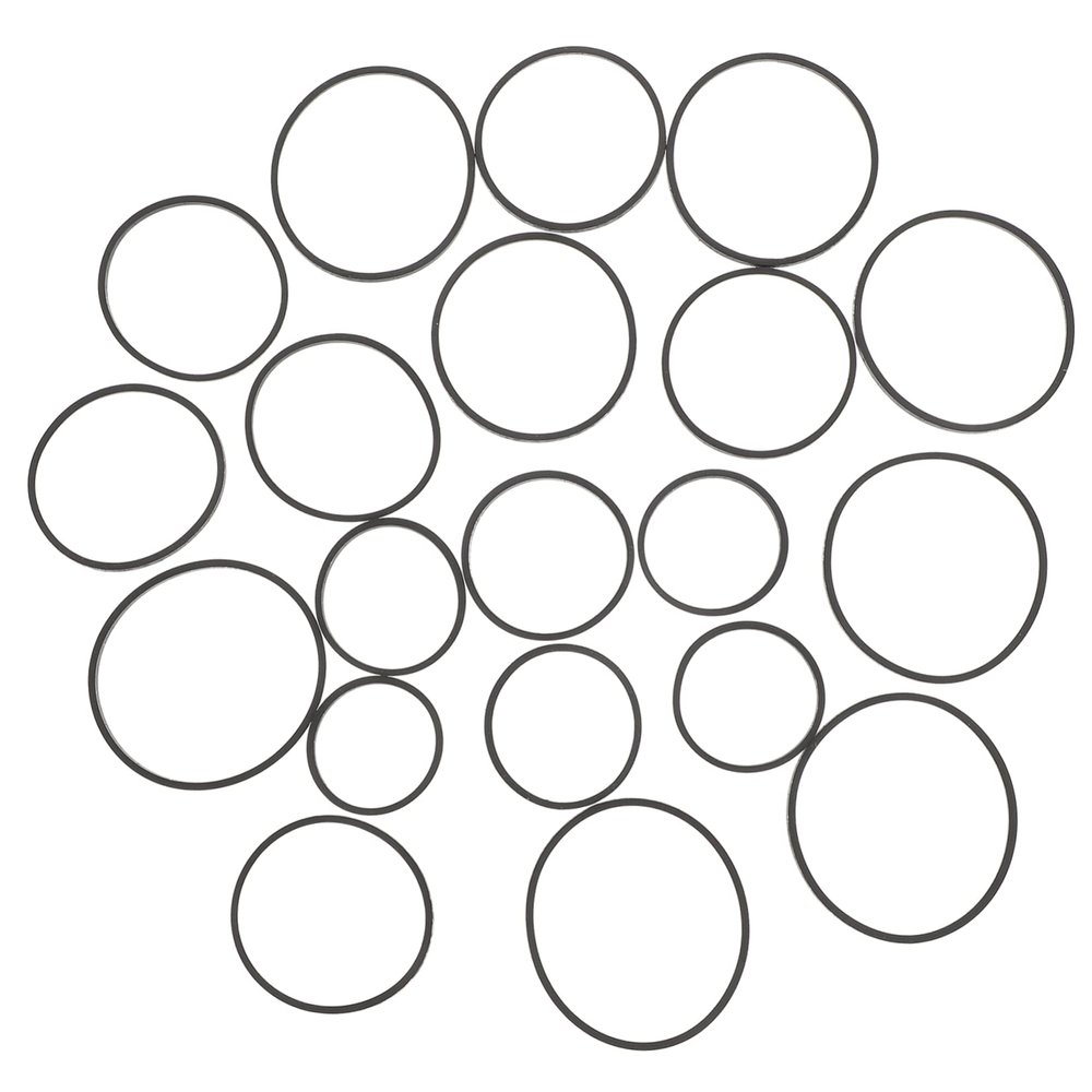 KICHOUSE 20pcs Rubber Belt for Recorder Drive Belt Repair Cassette Player for Tape Deck Maintenance