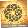 KICHOUSE Creative Handwoven Lampshade Ceiling Light Cover for Bedroom Living Room Design view 3