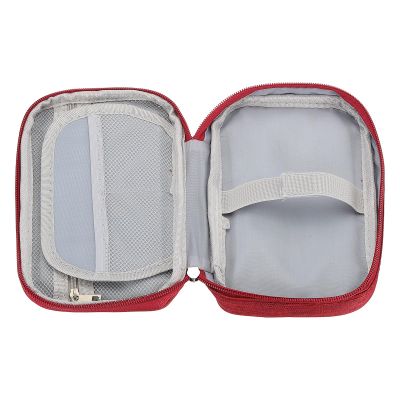 PATIKIL Travel Electronic Organizer,Small Portable Cable Organizer Bag Pouch Waterproof Electronic Accessories Organizer Case for Cords Power Charger USB Cable Earphones, Red
