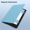 Flip Case for Kindle Colorsoft/Kindle Paperwhite 12th Generation 7",Slim Fit Vertical Multi-Viewing Stand Cover with Auto-Wake/Sleep for Kindle Colorsoft/Kindle Paperwhite 2024 E-ReaderLight Blue view 3