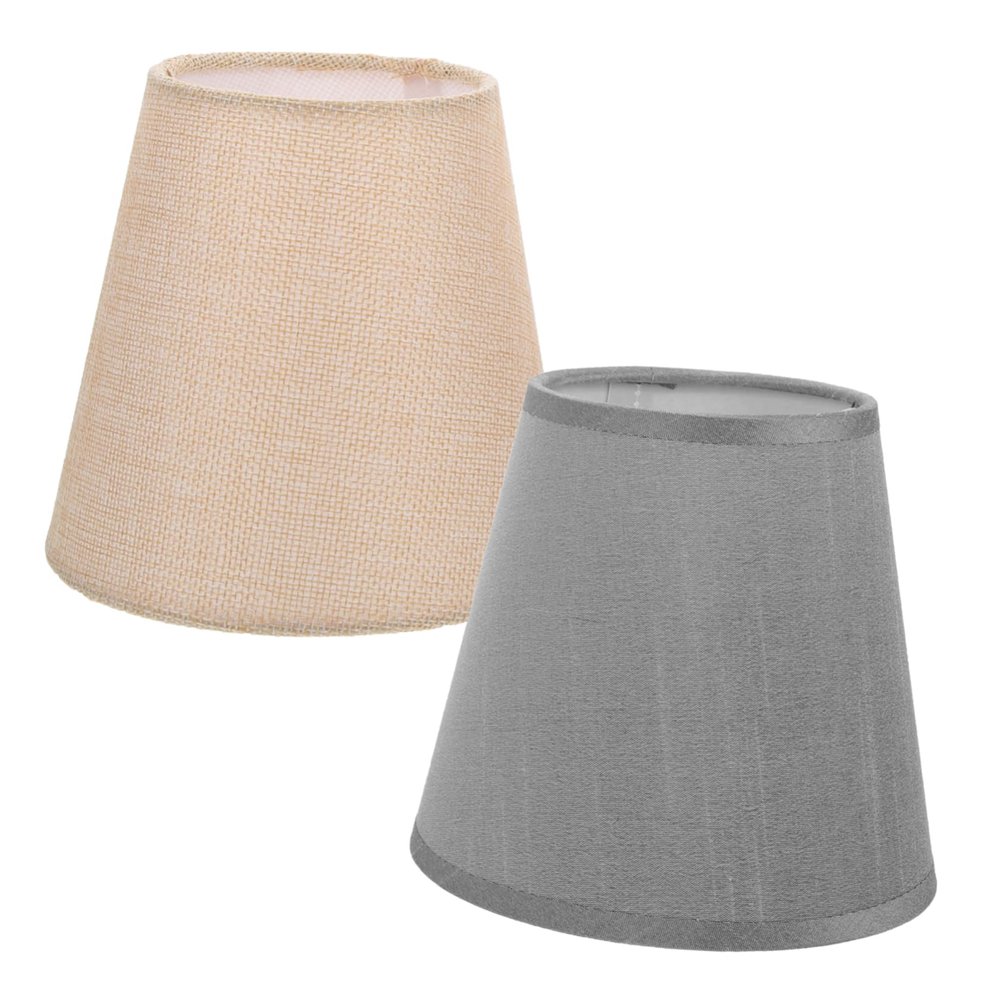 KICHOUSE 2pcs Modern Fabric Lampshade Lampshade Kit for Bedside Living Room Study