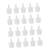 50Pcs Eyelash Glue Bottle Nozzle Caps Replacement Plastic White view 1