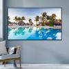 XOBRJQZ Projector Screen Diagonal 16:9 4K Ultra HD 3D, Fixed Frame, Black Projector Screen for Indoor Movie Video Home Theater(90 inch) view 2