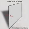 XOBRJQZ Projector Screen Diagonal 16:9 4K Ultra HD 3D, Fixed Frame, Black Projector Screen for Indoor Movie Video Home Theater(90 inch) view 3