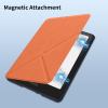 Flip Case for Kindle Colorsoft/Kindle Paperwhite 12th Generation 7",Slim Fit Vertical Multi-Viewing Stand Cover with Auto-Wake/Sleep for Kindle Colorsoft/Kindle Paperwhite 2024 E-ReaderOrange view 3