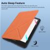 Flip Case for Kindle Colorsoft/Kindle Paperwhite 12th Generation 7",Slim Fit Vertical Multi-Viewing Stand Cover with Auto-Wake/Sleep for Kindle Colorsoft/Kindle Paperwhite 2024 E-ReaderOrange view 4