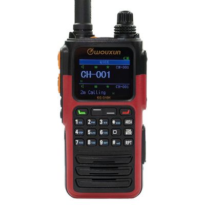 Wouxun KG-Q10H Quad Band Handheld Amateur Radio (Red)