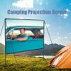 100 inch Projection Screen with Stand, HD 16:9, 180 Wide Angle Vision, 84 inch Portable Foldable Anti-Crease Movies Screen with Carrying Bag for Home Theater, Outdoor Camping(84 inch) view 2