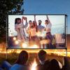 Outdoor Projector Screen 100 inch, 120inch Soft Movie Screen 16: 9, Portable Foldable Anti-Crease Washable Screen Fabric for Projection, Camping, Party(84inch 16: 9) view 2