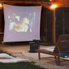 Outdoor Projector Screen 100 inch, 120inch Soft Movie Screen 16: 9, Portable Foldable Anti-Crease Washable Screen Fabric for Projection, Camping, Party(84inch 16: 9) view 3