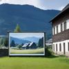 Outdoor Projector Screen 100 inch, 120inch Soft Movie Screen 16: 9, Portable Foldable Anti-Crease Washable Screen Fabric for Projection, Camping, Party(84inch 16: 9) view 4