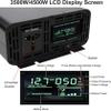 24V Car Inverter Pure Sine Wave with LCD Display & Sockets, 3500W/4500W/7000W DC to AC Power Inverter for Camping Motorhome~/ view 4