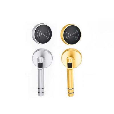 RFID Card Hotel Lock Management System/Split Electronic Induction Lock+Card (02-F-Right Push-Silver)