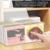 Stackable Clear Plastic CD Organizer,11.9"x 8.5"CD Storage Box, Clear CD Holder Case with Lids Store 40+ CDs, Storage Container Shelf Organizer Bin for DVDs,Video Games, Blu-ray, Books, Home, Office view 3
