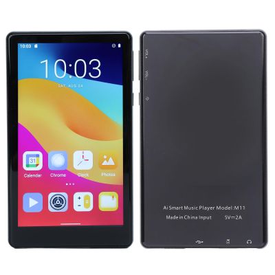 5 128GB MP4 Player with Bluetooth Wi Fi, Spotify MP3 & MP4 Players with Touchscreen and Speaker, Android Music Players with HiFi Sound, 1080P HD 4GB RAM 64GB ROM