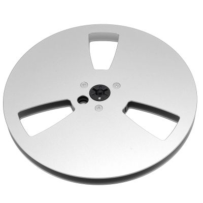 1/4 7 Inch Empty Tape Reel 3 Holes Aluminum Alloy Universal Open Sound Recording Tape Empty Reel for Recording (Silver)