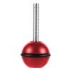 NovelGoal Aluminum Screw Fix Mount 1inch Ball Head Anti-Loose Adjustable Adapter for OS-MO 360/Hero 13 and All Hero Action Camera Cage Accessories (Red) view 4