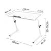 Portable Table Rolling Laptop Desk with Wheels Bed Desk Notebook Stand Table Bedside Sofa Bed Adjustable Portable Computer Desk Computer Stand view 3