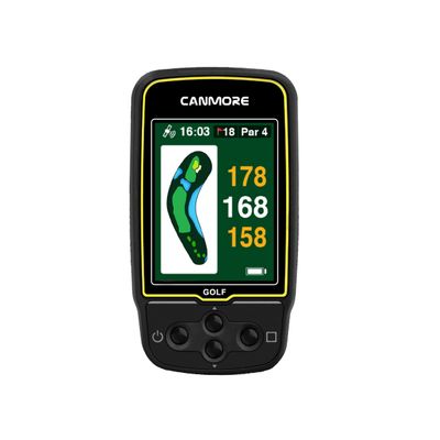 CANMORE HG500 Golf GPS - Extra Large Easy-to-Read Color Display, preloaded 41,000 Course map Worldwide Shape of the Green and the Fairway(Black)