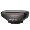 LingoFoto 30/37/43/46/49/52/58/62/67/72/77mm Square Lens Hood Cap Set,16:9 Wide Angle Video Camera Lens Shape Screw Mount Rectangular Lens Hood with White Balance Cap (43mm) view 1