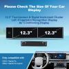 (8pcs) Coleya 2024 2025 2026 Santa Fe Screen Protector for Hyundai Santa Fe (Dual 12.3In+Left Display+AC) (SEL/XRT/Limited/Calligraphy), 2025 Santa Fe Hybrid Accessories Ultra HD Protective Film Split view 2