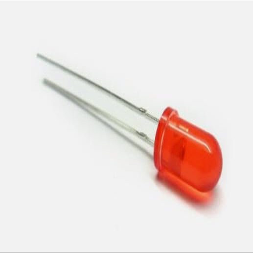 10LED 5mm Red Diffuser 800mcd