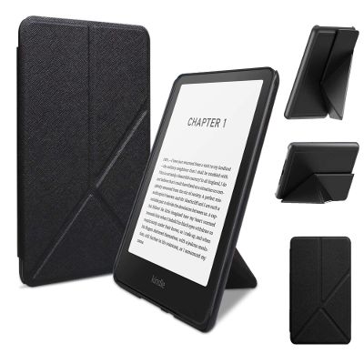 Case for 7 Inch Kindle Paperwhite 12th Gen 2024 and Kindle Colorsoft Signature Edition, Slim Light Shell Cover for All-New Kindle Paperwhite with Auto Wake/Sleep & Multi-Viewing Angles,Black