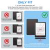 Case for 7 Inch Kindle Paperwhite 12th Gen 2024 and Kindle Colorsoft Signature Edition, Slim Light Shell Cover for All-New Kindle Paperwhite with Auto Wake/Sleep & Multi-Viewing Angles,Black view 2