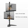 3FLQOOPP Monitor Mount Stand Monitor Mount Adjustable Up and Down Dual Screen Monitor Stand, Tilt Rotation, Monitor Mount Stand for 17"-32" Screen, Each Arm Holds Up to 8KG PC ?Monitor Mount view 3
