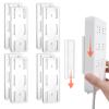 Adhesive Punch Free Socket Holder, 8Pcs Power Strip Holder Wall Mount, Self-Adhesive Desktop Socket Fixer Space-Saving and Easy Install for WiFi Routers, Remote Controls view 1