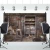 Renaiss 10x8ft Shabby Store Backdrop for Photoshoot Blacksmith Workshop Interior Background Photography Vintage Traditional Cabinets Rusty Tools Shop Rural Smithy Adult Man Photo Booth Studio Props view 2