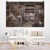 Renaiss 10x8ft Shabby Store Backdrop for Photoshoot Blacksmith Workshop Interior Background Photography Vintage Traditional Cabinets Rusty Tools Shop Rural Smithy Adult Man Photo Booth Studio Props view 4