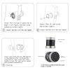 Fingerprint Door Lock, Door Knob with Keypad 5 in 1 with Keypad Smart Door Knob for Home, Bedroom, Apartment Offices and Garages (Black) view 2