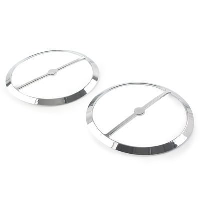 Cnthan7 Motorcycle Horn Cover Accent Trim, Speaker Cover Horn Cover Parts Loop Set Trim for Harley Electra Glide, Street Glide, Ultra Limited, Tri Glide 2014-2023, Chrome