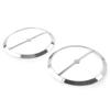 Cnthan7 Motorcycle Horn Cover Accent Trim, Speaker Cover Horn Cover Parts Loop Set Trim for Harley Electra Glide, Street Glide, Ultra Limited, Tri Glide 2014-2023, Chrome view 1