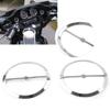 Cnthan7 Motorcycle Horn Cover Accent Trim, Speaker Cover Horn Cover Parts Loop Set Trim for Harley Electra Glide, Street Glide, Ultra Limited, Tri Glide 2014-2023, Chrome view 2