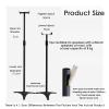 KIYILIHI Speaker Stand, Vertical 3-Claw Bottom Speaker Shelves,Adjustable Height 2 Speaker Stand with Threading Hole, for Home Theaters Professional Performance Recording Composing view 2