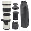 420-800mm Manual Telephoto Zoom Lens,F8.316 Manual Focusing Zoom Telephoto Lens Telescope for EFS Mount Camera (White) view 1