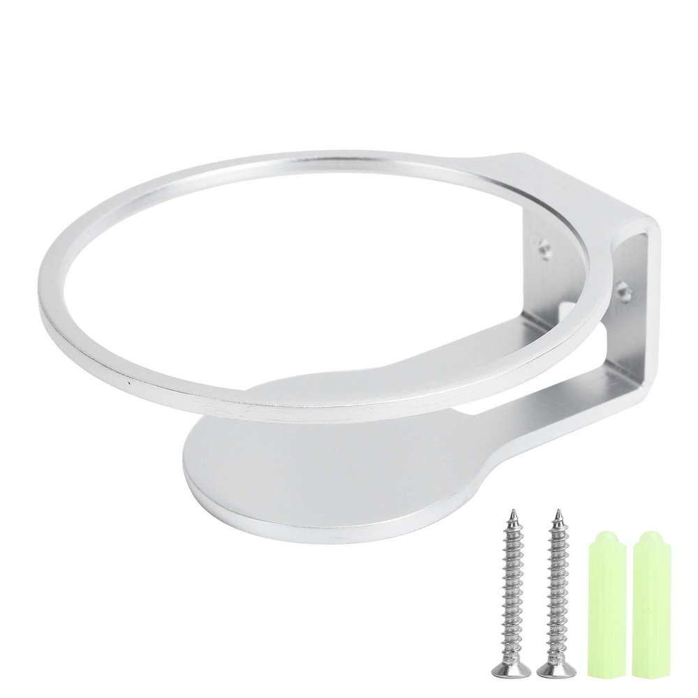 Ymiko Speaker Wall Mount, Speaker Wall Mount Holder Speaker Mount Wall Mounting Brackets with SpeakerMount Wall Holder, 2 Plug and 2 Screws for Various Home Settings (Silver)