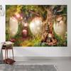 10x6.5ft Spring Backdrop Enchanted Garden Fairy Tale World Grass Wonderland Photography Background Girls Birthday Baby Shower Party Decorations Kids Photoshoot Supplies Photo Studio Props view 4