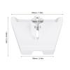 39mm / 1.54in Plastic Pipe Adapter for Gen 3 Pipe Adapter 39mm Plastic Stable Support Precise Fit Pole Mounting Kit for V3 Dish Antenna (White) view 3