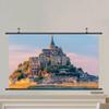 MUGVFVCSQ Home Theater Projector Screen 60" 72" Manual Pull Down Projection Screen Wall Mounted Projector Screen 4:3 16:9 HD 4K Portable Outdoor Movie Screen(60inch(16:9)) view 1