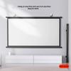 MUGVFVCSQ Home Theater Projector Screen 60" 72" Manual Pull Down Projection Screen Wall Mounted Projector Screen 4:3 16:9 HD 4K Portable Outdoor Movie Screen(60inch(16:9)) view 2