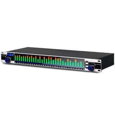 KJLYLPP Audio Equalizer Eq, Dual Channel 31 Band Equalizer Hd LCD Display Delicate Processing Procesador De Audio 10 Modes Can Be Saved Stereo Graphic Equalizer